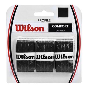 Imagem de Overgrip Wilson Profile - c/ 3 Unidades, Preto
