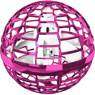 Imagem de Spinner Voador Led Flynova Pro Bola Esfera Mini Drone  Pink - DM TOYS