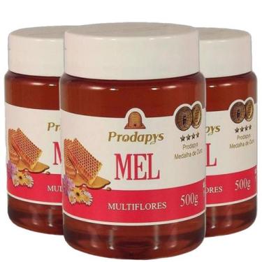 Imagem de Mel Multiflores 500g Prodapys Kit com 3