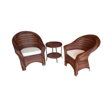 Imagem de Kit 2 Poltronas em Fibra Sintética Area Externa Interna - varanda move