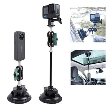 Imagem de PellKing Suporte de ventosa para câmera com suporte de telefone e acessórios de adaptador de câmera de ação para Insta360 X5, X4 X3, ONE X2, ONE RS, GoPro Hero 13 12 11 10 9 8 7 6 5 Max, DJI Action 5