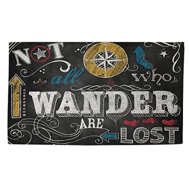 Imagem de Manual Woodworker s & Weavers Tapete de banho Dobby, 1,2 x 1,8 m, quadro-negro, Wander