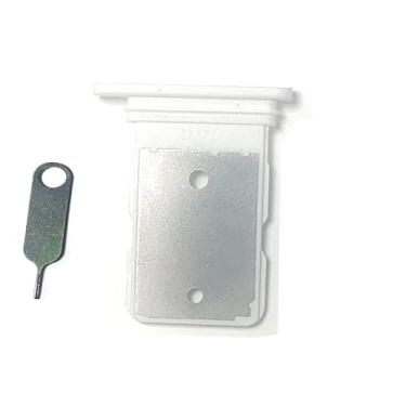 Imagem de Suporte para leitor de cartão SIM Micro SD Slot de memória, peça de substituição para Google Pixel 4A/Pixel 4A 5G (branco)