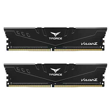 Imagem de TEAMGROUP T-Force Vulcan Z DDR4 Kit de 32GB (2x16GB) 3200MHz (PC4-25600) CL16 Módulo de memória de desktop Ram TLZBD432G3200HC16FDC01 Preto