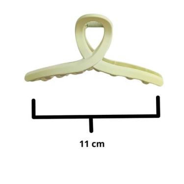 Imagem de Kit 3 presilhas grande prendedor de cabelo piranha grampo - Man Aviame