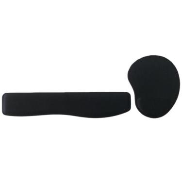 Imagem de Kit Mousepad + Apoio Ergonômico Punho De Teclado Home Office Trabalho 