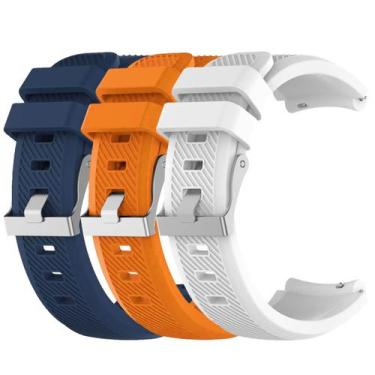 Imagem de Kit 3 Pulseiras 22mm para GTR4 A2166 - Estilo no Pulso, Azul marinho, 