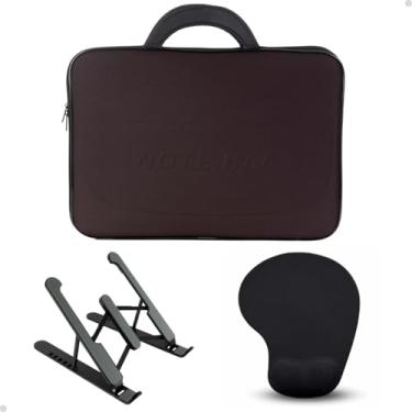 Imagem de Capa Notebook Dell Samsung Suporte Apoio Mouse Pad Acessórios Notebook (Marrom, 15.6")