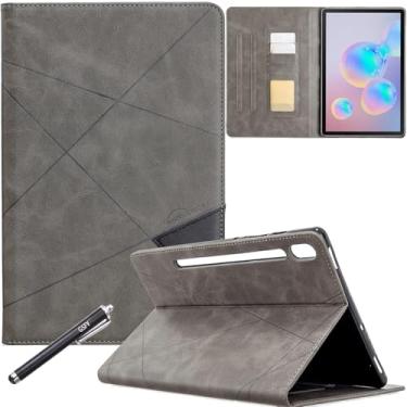 Imagem de GSFY Capa para Galaxy Tab S6 10,5, suporte de vários ângulos, suporte para carregamento sem fio S Pen compatível com Samsung Galaxy Tab S6 10,5 polegadas modelo SM-T860/T865/T867 versão 2019, LX-Gray