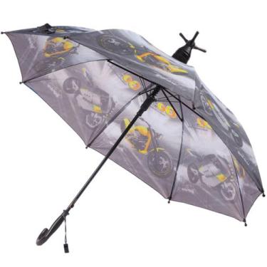 Imagem de Guarda Chuva Infantil Automático Menino Com Apito e Copinho - Classe, 