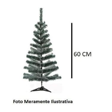 Imagem de Árvore De Natal Com Galhos Verde Cheios De Neve 60cm - Natalkasa
