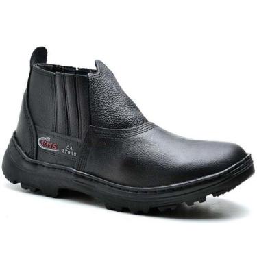 Imagem de Bota Coturno Masculino Anti Chamas Segurança Preto - Top Franca Shoes,