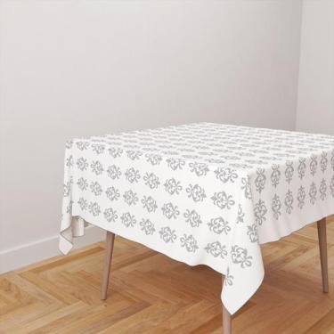 Imagem de Toalha De Mesa Quadrada 4 Lugares Tecido Oxford Ornamentos TL05 - 140x