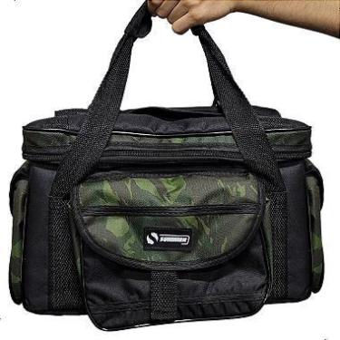 Imagem de Bolsa Pesca Porta Apetrecho Preto e Camuflado G - Summer, Bolsa G