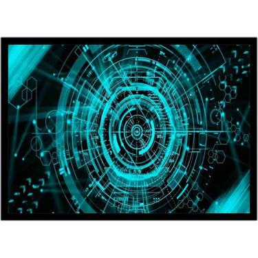 Imagem de Quadro Decorativo Informática Abstrato Tecnologia Computação Lojas Sal