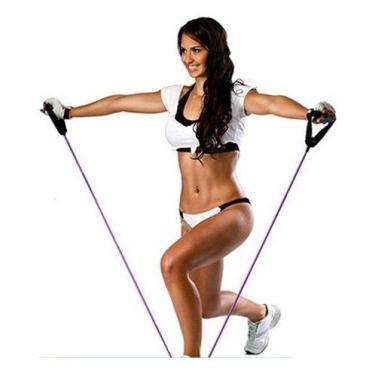 Imagem de Elástico Tensão Exercícios Ombro Biceps Triceps Peito Costas - oem