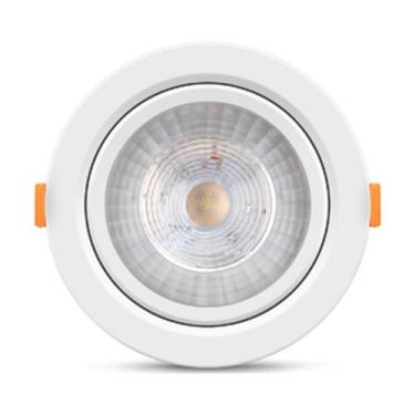 Imagem de Spot Led 3w Redondo 6000k Branco Frio Dicróica Direcionável Embutir - 