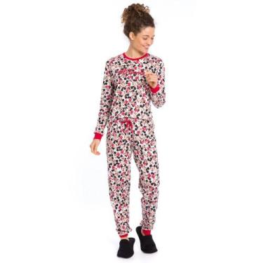 Imagem de Pijama Longo Feminino Minnie Disney 26.03.0043 - Evanilda, G