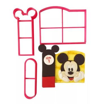 Imagem de Cortador Moldura Painel Mickey 3 Peças - Embody 3d