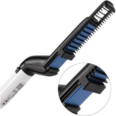 Imagem de Chapinha Masculina Para Barba e Topete, Pente Para Alisamento da Barba