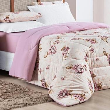 Imagem de Cobertor Grosso Queen Estampado Kristen Malha 100%algodao Fofinho QUAL