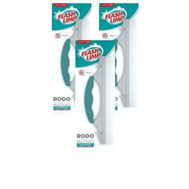 Imagem de 3Un Rodo Silicone Multiuso Cozinha Pia Vidros Janela Barato - FlashLim