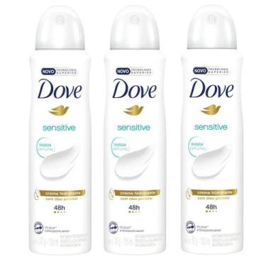 Imagem de Kit Desodorante aerosol Dove Sensitive 150ml - 3 unidades