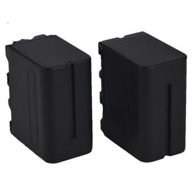 Imagem de 2 baterias Np-f960 7.4v P/ Filmadora e Iluminador Led t - sem