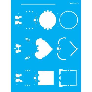 Imagem de Stencil Opa 32 x 42 cm - Molduras Natalinas - 3009 - Opa Criando Arte
