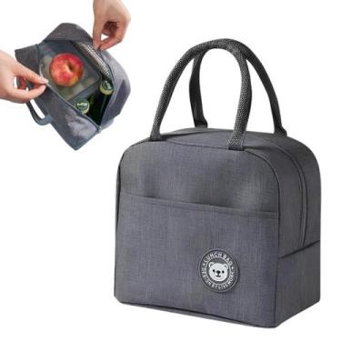 Imagem de Lancheira Bolsa Térmica Com Isolamento Portátil Marmita para viagem es