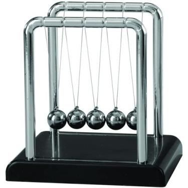 Imagem de Enfeite Decorativo Pêndulo de Newton P/ Escritório, Sala18cm - GENERIC