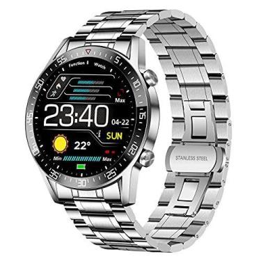 Imagem de SUNKTA Smartwatch masculino, monitor de atividades à prova d'água IP67