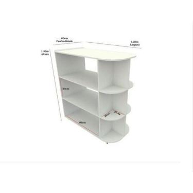 Imagem de Expositor Central Multiuso Com Rodinhas M5 Loja Gondola Mdp - VETORIAL