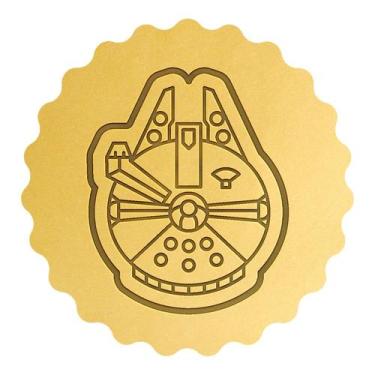 Imagem de Cortador Biscoito Nave Star Wars Millennium Falcon - DOCE IMPRESSO,  1