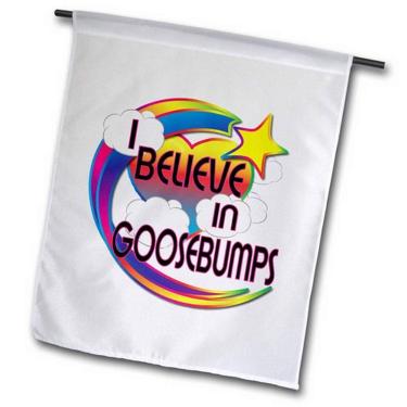 Imagem de 3dRose I Believe in Goosebumps Cute Believer Design Bandeira de jardim, 30,48 x 45,72 cm