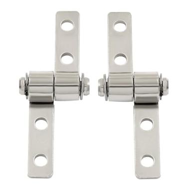 Imagem de Unlorspy 1 conjunto de dobradiças de torque de rotação de 360 graus 0,3 N.m dobradiças de fricção de metal aço carbono dobradiça de eixo de torque hardware para armários caixas equipamentos, portas,