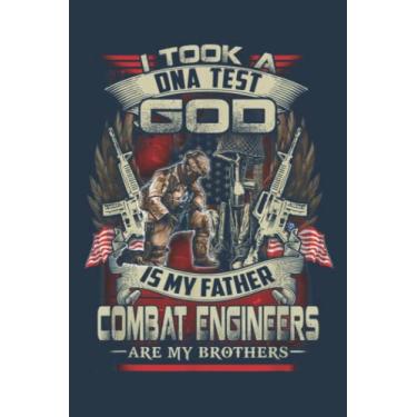 Imagem de Combat Engineer, I Took A Dna Test God Is My Father: Study Notebook, 6 x 9 inches, 120 pages