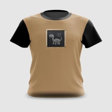 Imagem de Camiseta Camisa Quadro Negro Dinossauro - Fabriqueta, P