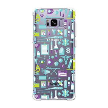 Imagem de AMZER Capa protetora traseira de gel macio com proteção de TPU X para Samsung Galaxy S8 Plus - Padrão médico 1 cor HD