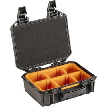 Imagem de Pelican Vault – Capa rígida multiuso V100 com divisórias acolchoadas para câmera, drone, equipamentos, eletrônicos e equipamentos (preto)