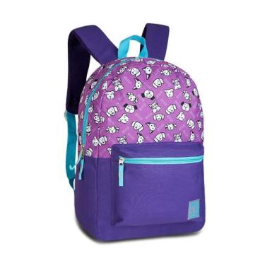 Imagem de Mochila Escolar Feminina Pets Clio Roxo, UN, Roxo