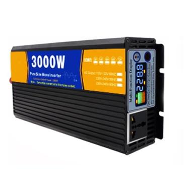 Imagem de Inversor de onda senoidal de 3000w, 12V/24V/48V/60V/72V DC para AC 110V 120V 230V Inverter com exibição de LED para carro e acampamento,24V to 220V