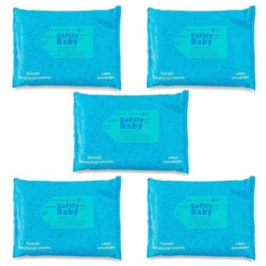 Imagem de Lenço umedecido 500 un baby softly vitaminas a, e c aloe vera, camomil