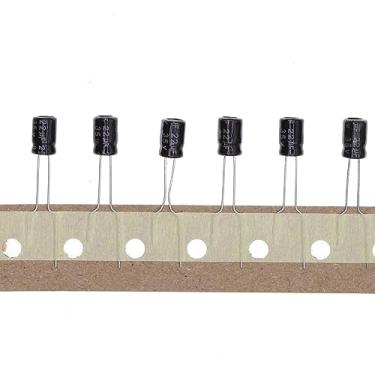 Imagem de 100PCS 35V 22UF Capacitor eletrolítico de alumínio plug-in 5x7 5 * 7mm 35 Volt 22 UF