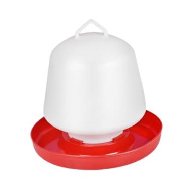 Imagem de Generic Bebedor de frango com alça de transporte dispensador de água de frango automática sem resíduos de codorce, 8 Kg