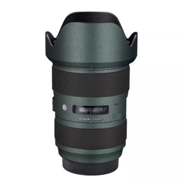 Imagem de Adesivo de lente de câmera antiarranhões para Sigma Art 24-35 mm F2 DG Apto para Canon EF Mount Camera Coat Wrap Película Protetora Corpo Protetor Decalques Custo 1:2 24-35 2 (Verde Turquesa)
