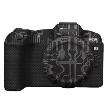 Imagem de Película protetora de vinil para câmera mirrorless com textura premium ultrafina para Canon EOS R8 EOSR8 (Circuit Titanium)