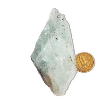 Imagem de Pedra Água Marinha Bruta Natural Berilo Azul 75 a 100g 75mm - Cristais