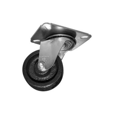 Imagem de Rodízio 312 Ferro com Placa Giratória Sem Trava para 170kg - Schioppa