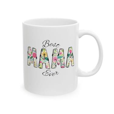 Imagem de IUPTOWN CHIC Caneca Best Mom Ever – Presentes para mãe, irmã, tia, avó, namorada, enfermeira, colega de trabalho, professora – perfeito para o dia das mães, aniversários, Natal (ritmo alegre)